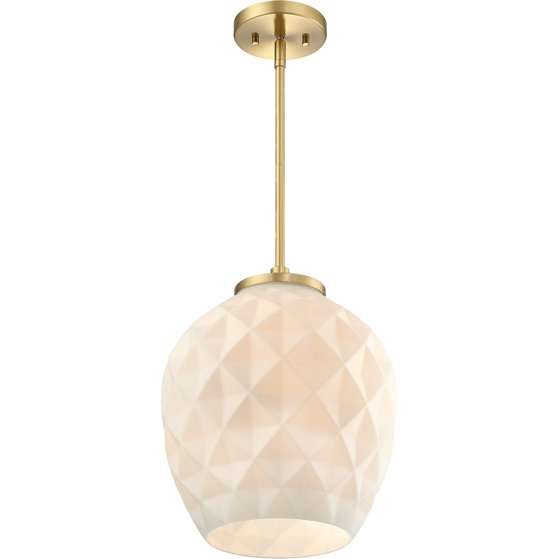 Dita 1 Light 12 inch Brushed Gold Pendant Ceiling Light