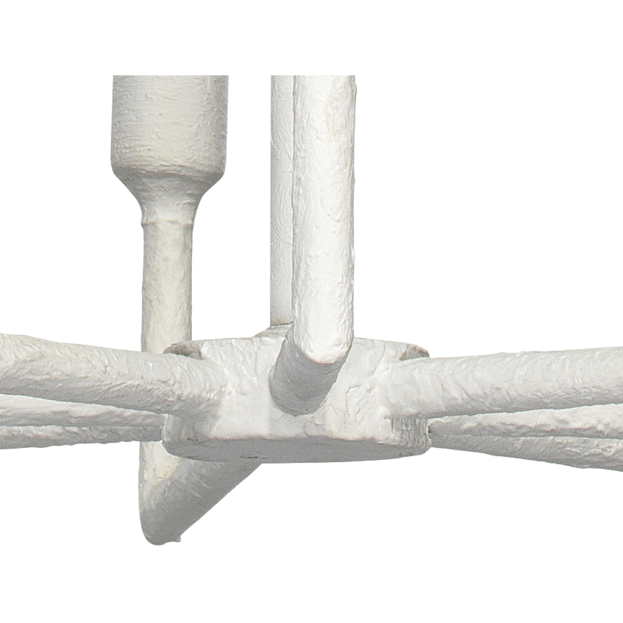 Park 8 Light 32 inch White Gesso Chandelier Ceiling Light