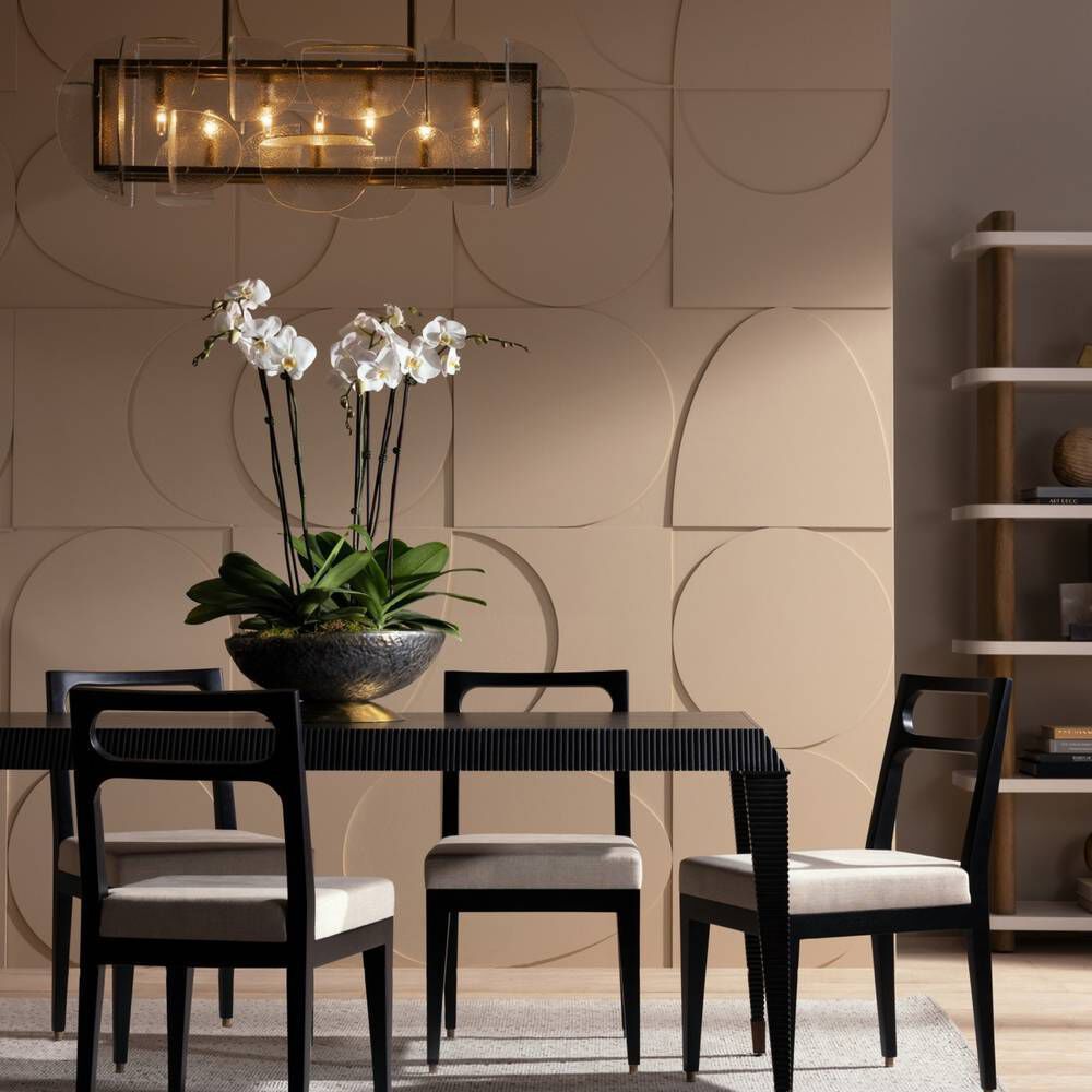 Tilley 7 Light 42.5 inch Antique Brass Linear Chandelier Ceiling Light