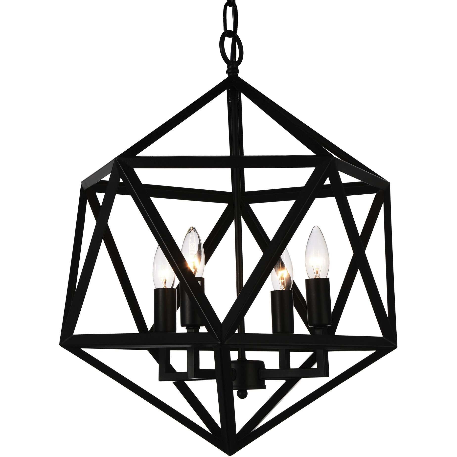 Amazon 4 Light 20 inch Black Up Pendant Ceiling Light