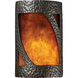 Ambiance LED 6 inch Hammered Pewter Wall Sconce Wall Light