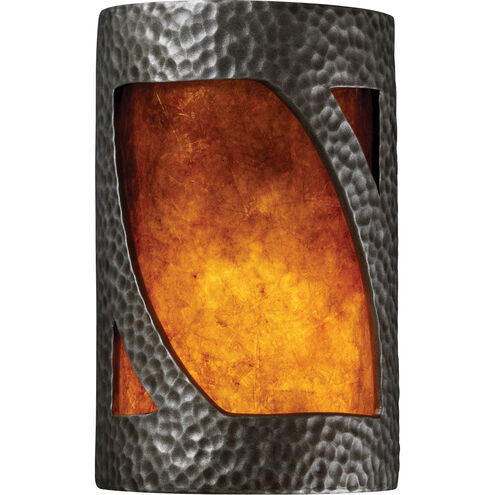 Ambiance LED 6 inch Hammered Pewter Wall Sconce Wall Light