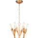 Cobra 12 Light 43 inch Natural Brass Chandelier Ceiling Light, Large
