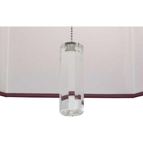 Kate 6 Light 23.75 inch Polished Nickel Pendant Ceiling Light in Vintage Wine