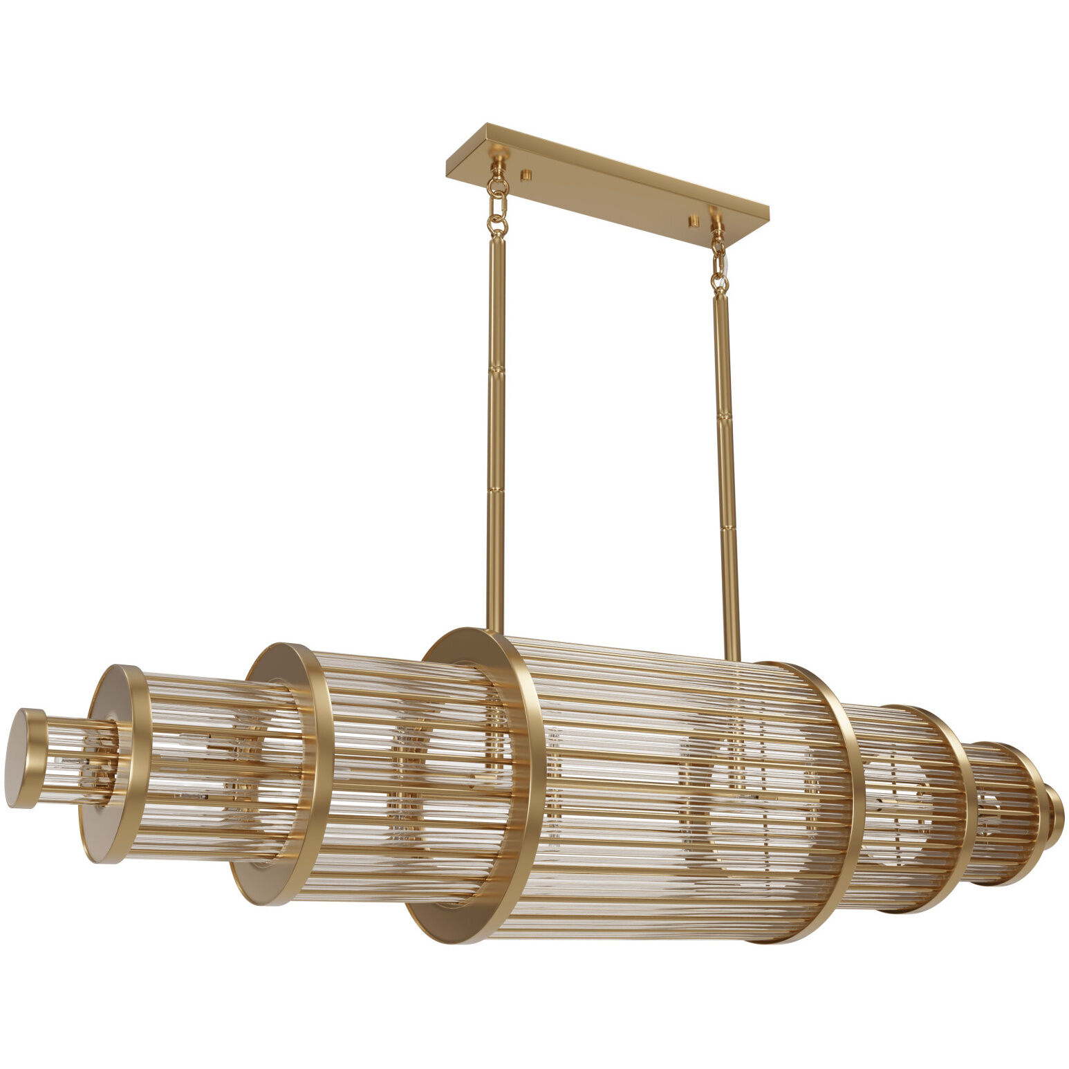 Waldorf LED 16 inch Aged Brass Chandelier Ceiling Light