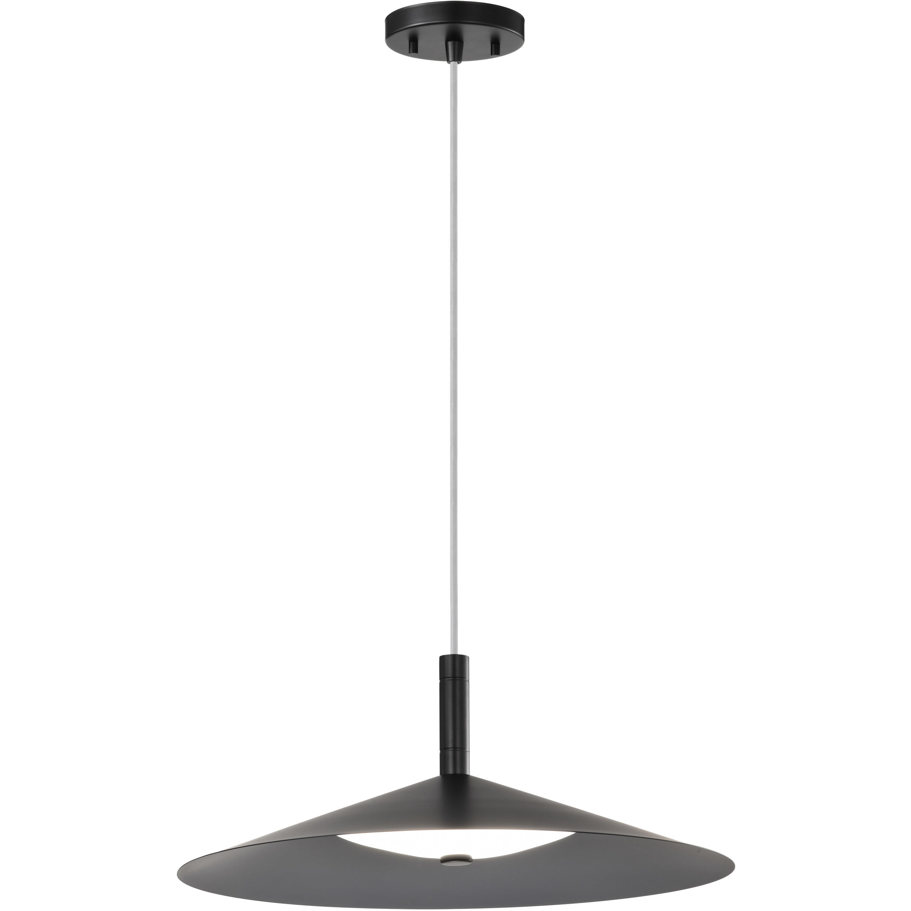 Corrine LED 18 inch Matte Black Pendant Ceiling Light