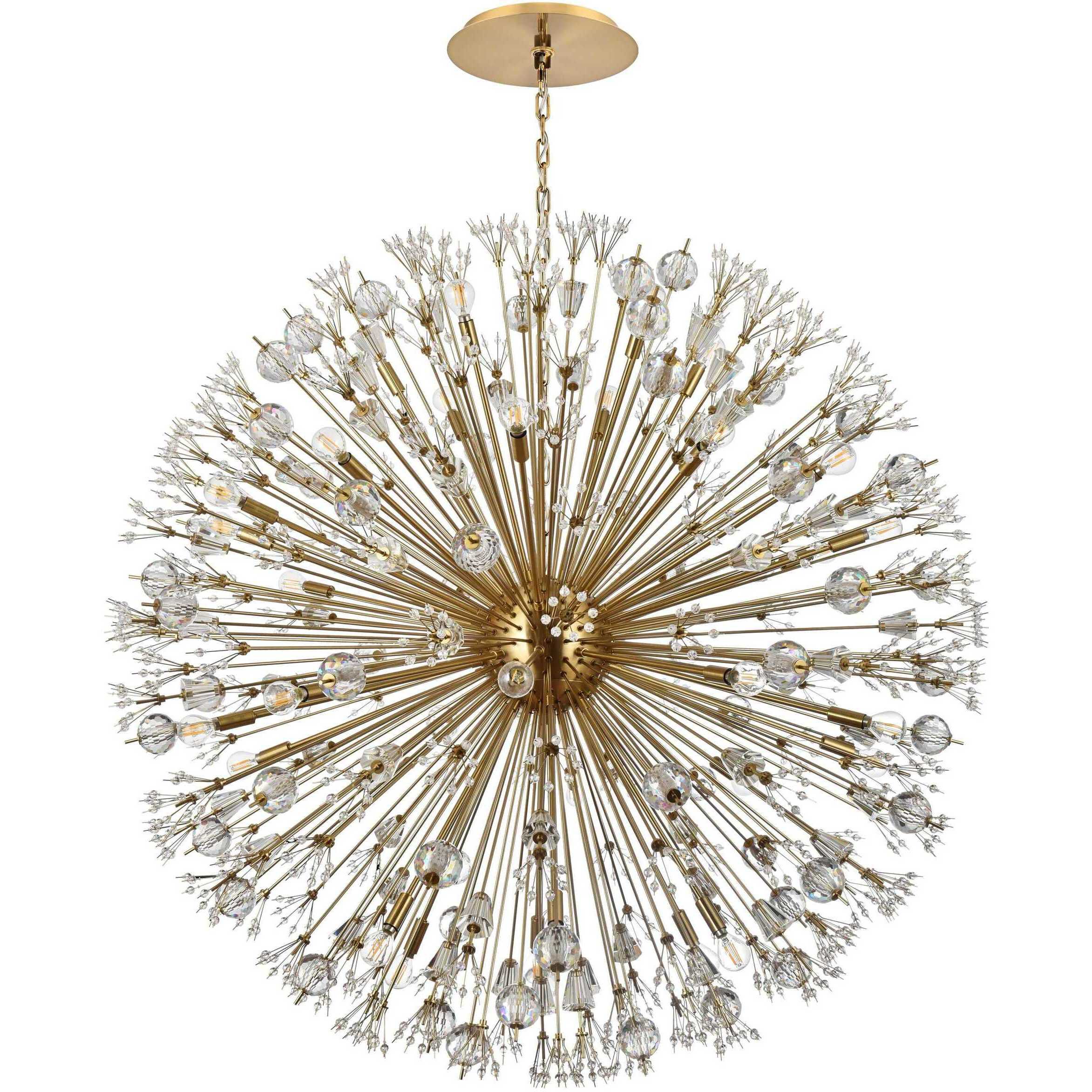 Vera 34 Light 50 inch Gold Pendant Ceiling Light