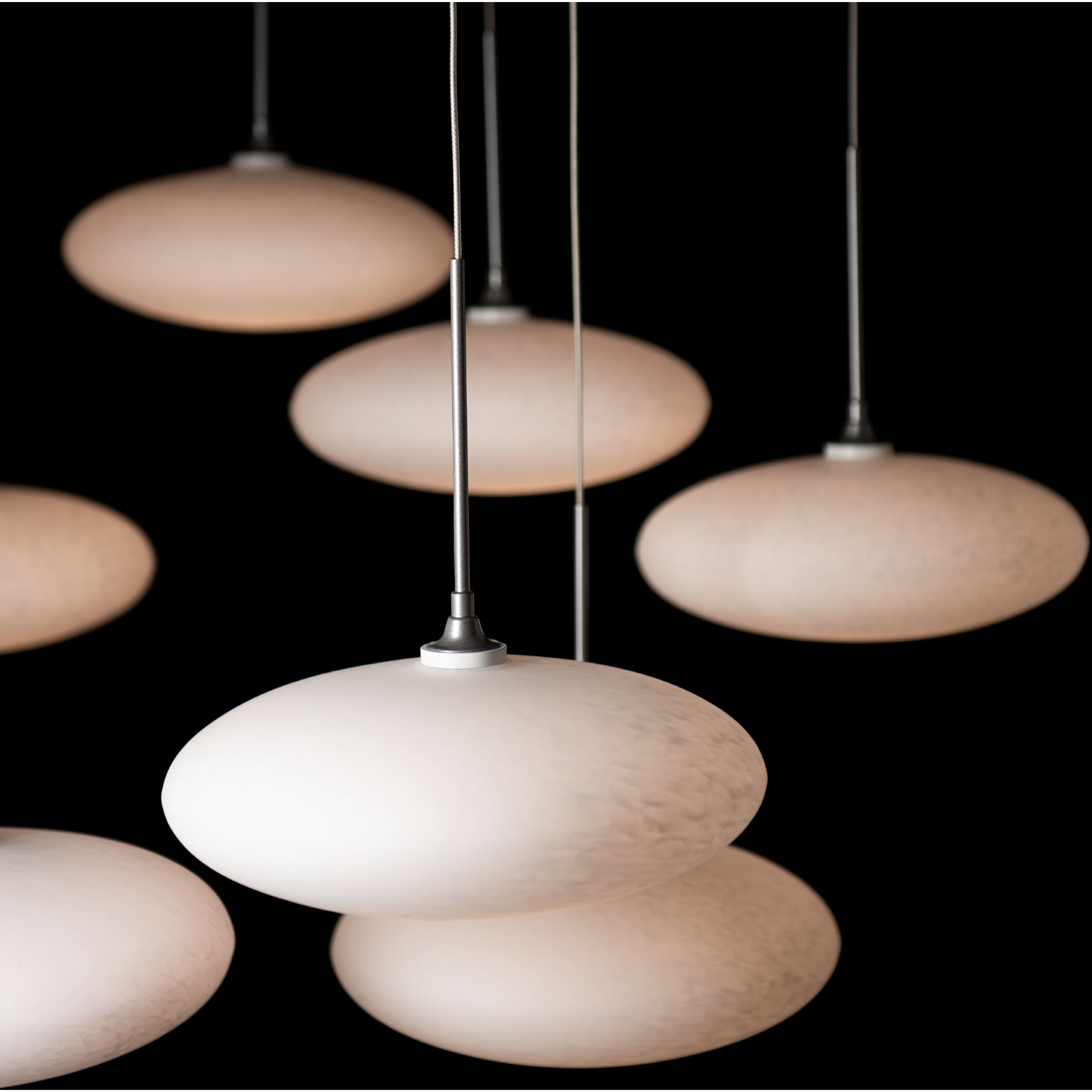 Clouds 10 Light 41.7 inch Vintage Platinum Mobile Pendant Ceiling Light