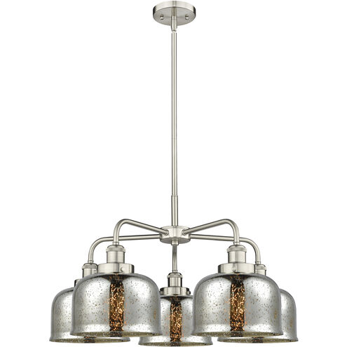 Bell 5 Light 26 inch Satin Nickel Chandelier Ceiling Light