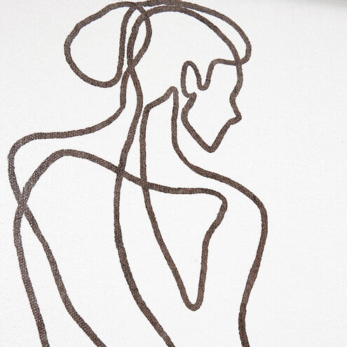 Priyanka White/Multiple Wall Art, 7 Piece