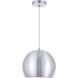 Kasey 1 Light 10 inch Burnished Nickel Pendant Ceiling Light