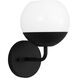 Alvin 1 Light 6.25 inch Midnight Black Bath Vanity Wall Light