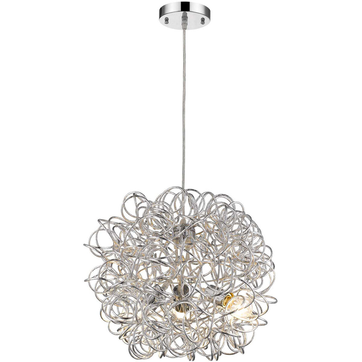 Mingle 3 Light 18 inch Polished Chrome Pendant Ceiling Light