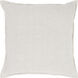 Shayaz 20 inch White and Natural Pillow