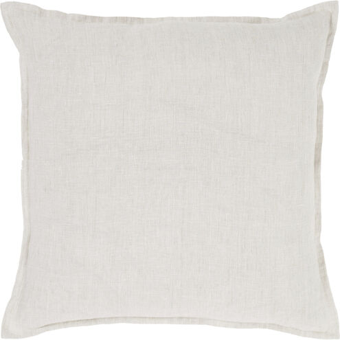Shayaz 20 inch White and Natural Pillow