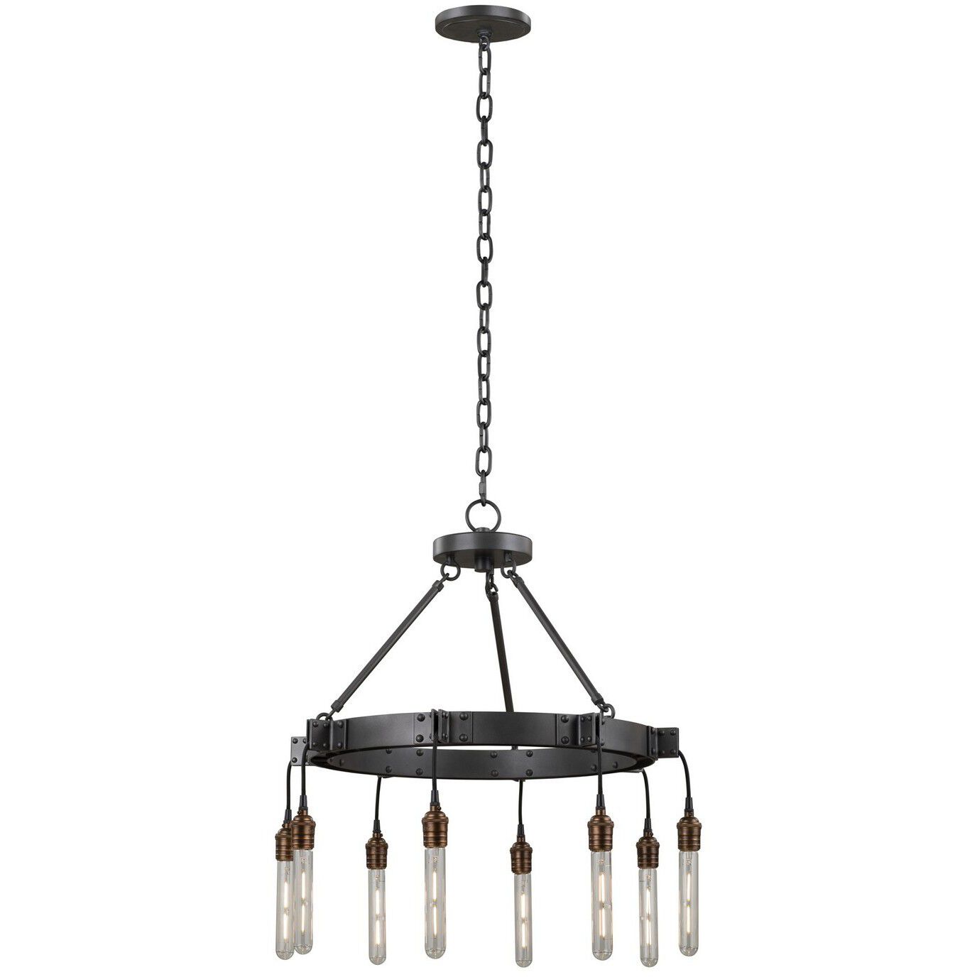 Stuyvesant 8 Light 24 inch Matte Gun Metal Chandelier Ceiling Light