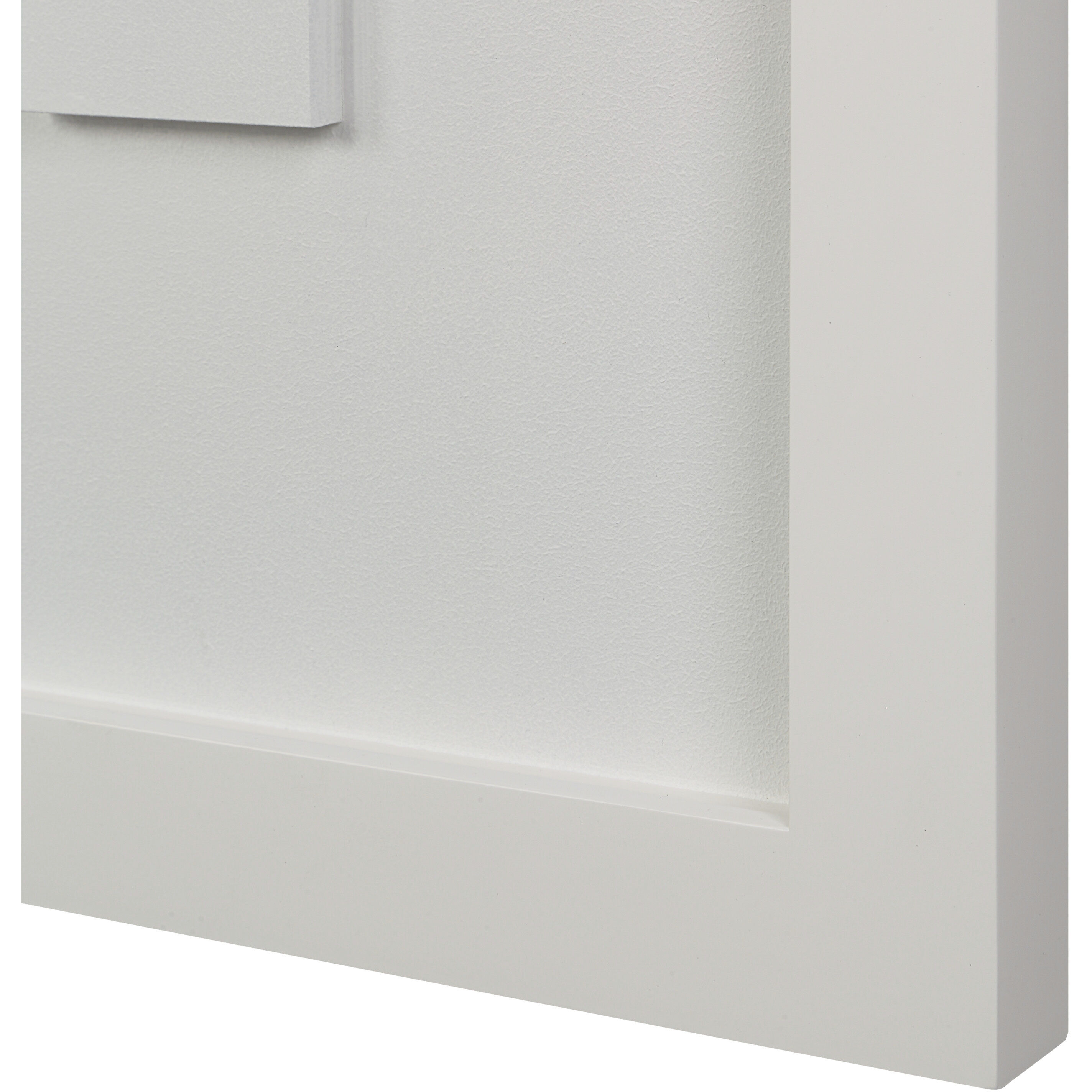 Ispra Matte White Wall Decor, Set of 4