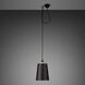 Hooked 1.0 LED 8.27 inch Graphite / Brass Pendant Ceiling Light