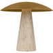 Sean Lavin Aegis 16.6 inch 11 watt Natural Brass/Natural Travertine Table Lamp Portable Light