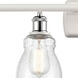 Ballston Ellery LED 36 inch White and Polished Chrome Bath Vanity Light Wall Light in Seedy Glass, Ballston