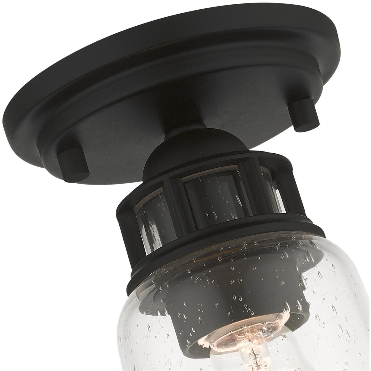 Lawrenceville 1 Light 5 inch Black Flush Mount Ceiling Light