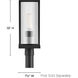 Torrent 1 Light 19 inch Black Outdoor Post Mount Lantern