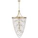 Myra 12 Light 35 inch Distressed Brass Chandelier Ceiling Light