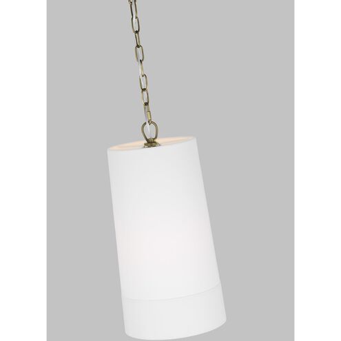 Ivie 1 Light 9.5 inch Time Worn Brass Pendant Ceiling Light