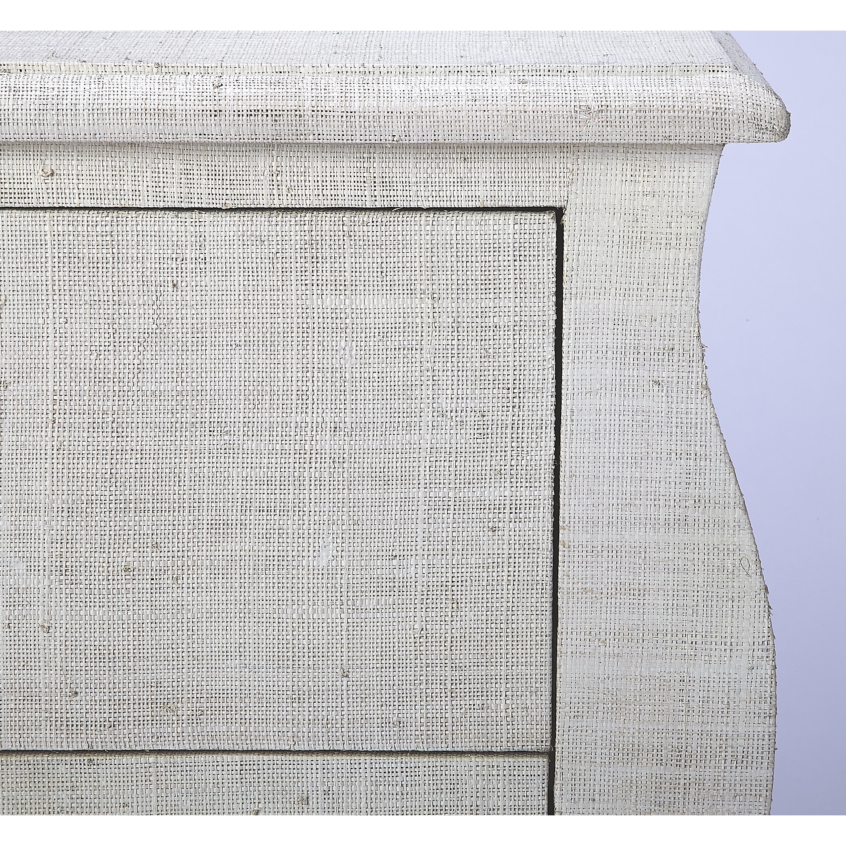 Butler Loft Felicia  White Raffia Chest/Cabinet