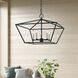 Devone 5 Light 22 inch Black with Brushed Nickel Accents Chandelier Ceiling Light