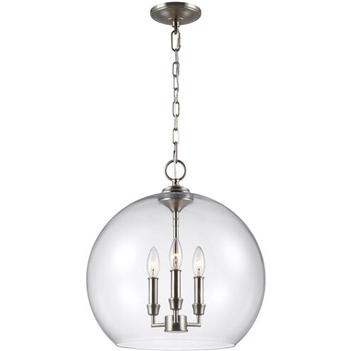 Konstance 3 Light 16 inch Satin Nickel Pendant Ceiling Light