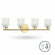 Vonda 4 Light 29 inch Aged Brass Vanity Light Wall Light