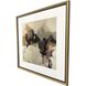 Warm Reception / With Pleasure Brown and Black and Beige and Gray Framed Art