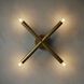 Cross 4 Light 19.5 inch Antique Brass Sconce Wall Light