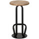 Hook 26 inch Matte Black Counter Stool, Right
