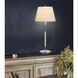 Ciudad 30 inch 100.00 watt Chrome and Silver Grey Table Lamp Portable Light in Chrome / Silver Grey