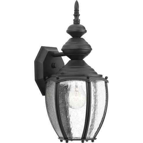 Roman Coach 1 Light 15 inch Textured Black Outdoor Wall Lantern, Medium