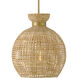 Effie 1 Light 15 inch Lacquered Brass Convertible Pendant Ceiling Light