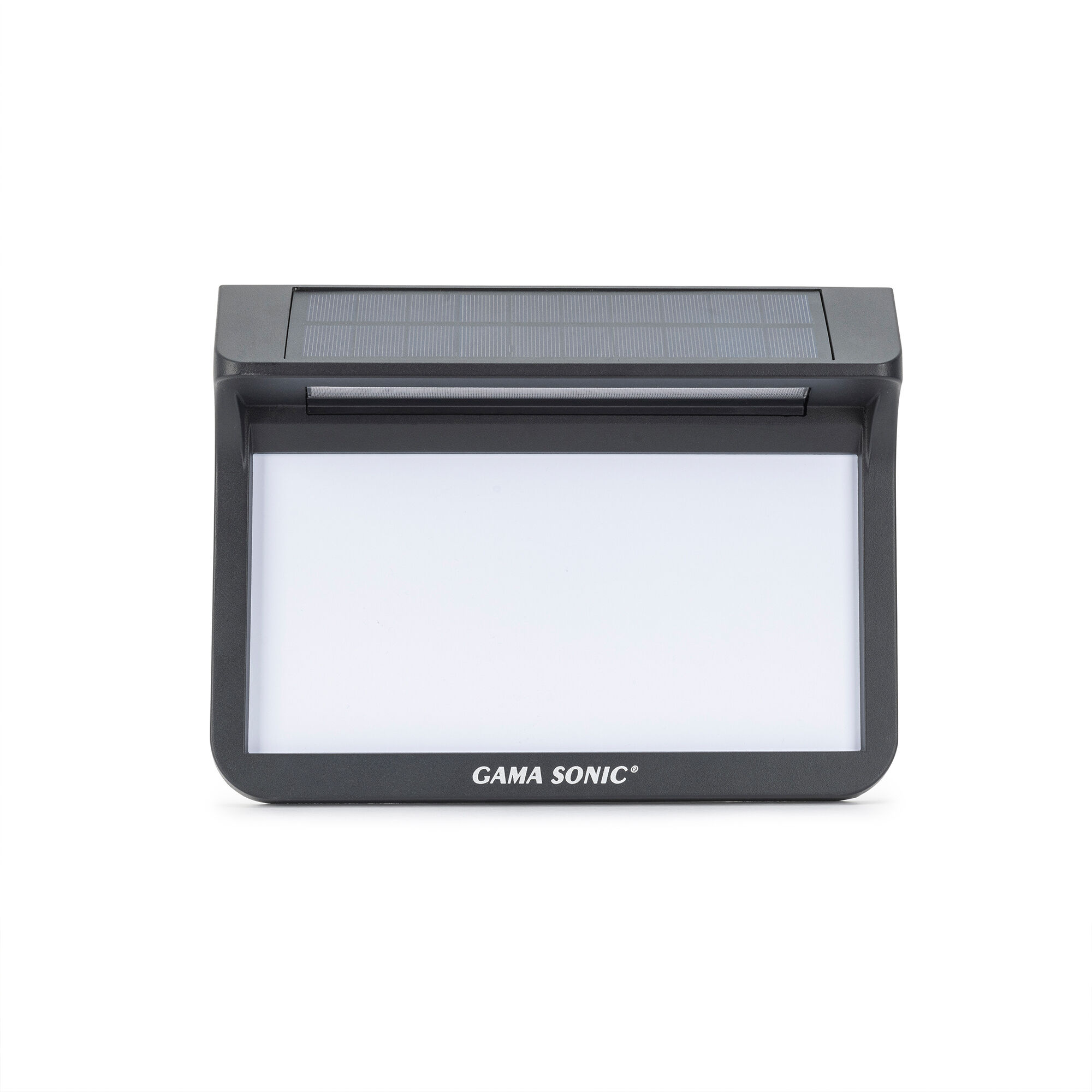 Christopher 8 inch Black Solar Address Wall Plague Light 