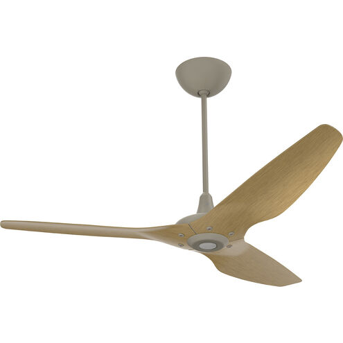 Haiku 60 inch Satin Nickel with Caramel Wood Grain Blades Outdoor Ceiling Fan