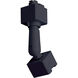 1-circuit 1 Light Black Track Slope Adapter Ceiling Light