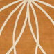 Forum 114 X 90 inch Burnt Orange/Ivory Handmade Rug, Wool