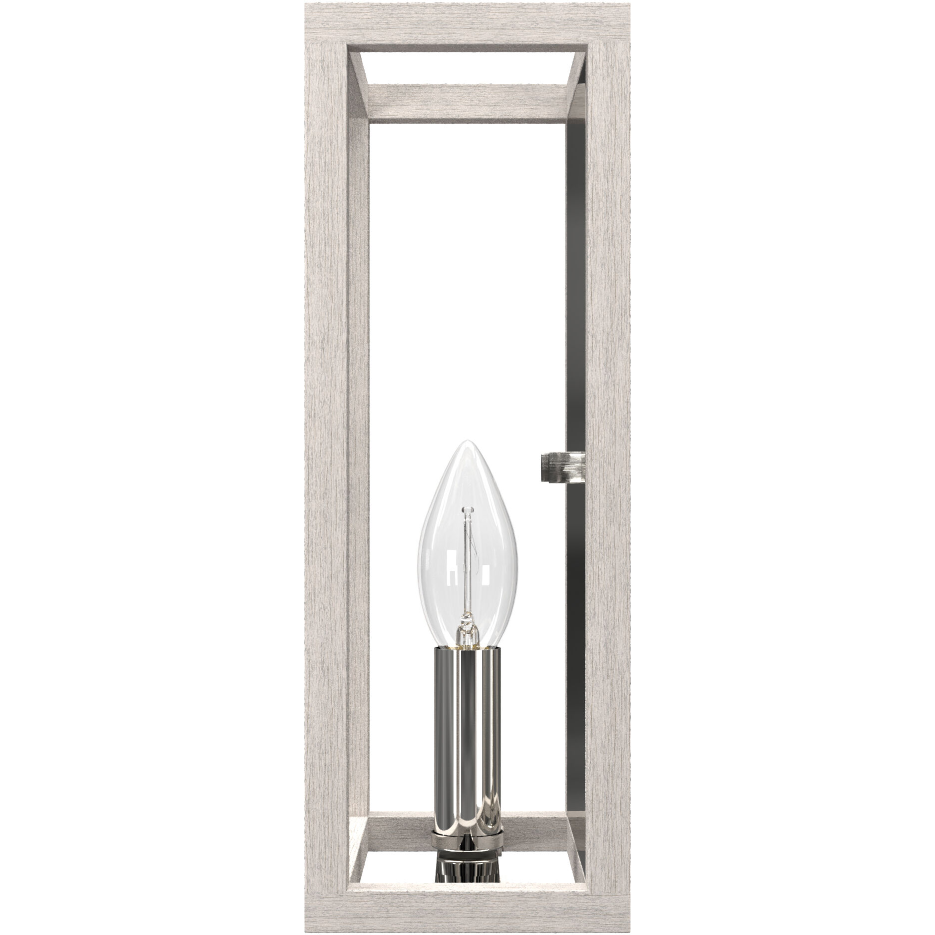Squire Manor 1 Light 4 inch Distressed White and Chrome Wall Sconce Wall Light
