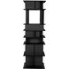 Pisa 77 X 25 X 25 inch Matte Black Shelf