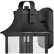 Grant Outdoor Wall Mount Lantern in Textured Black