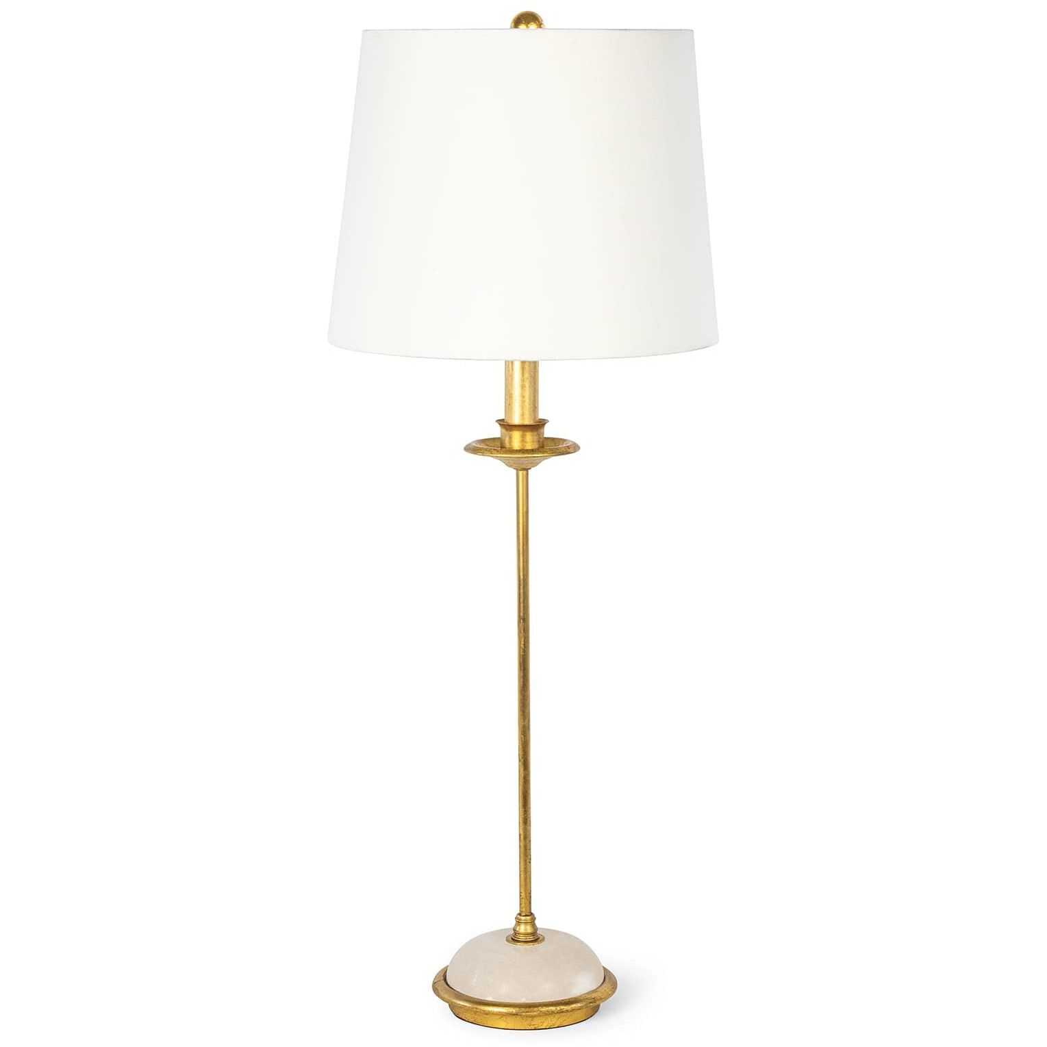 Fisher Stem 28.75 inch 60.00 watt Gold Leaf Table Lamp Portable Light, Buffet Lamp