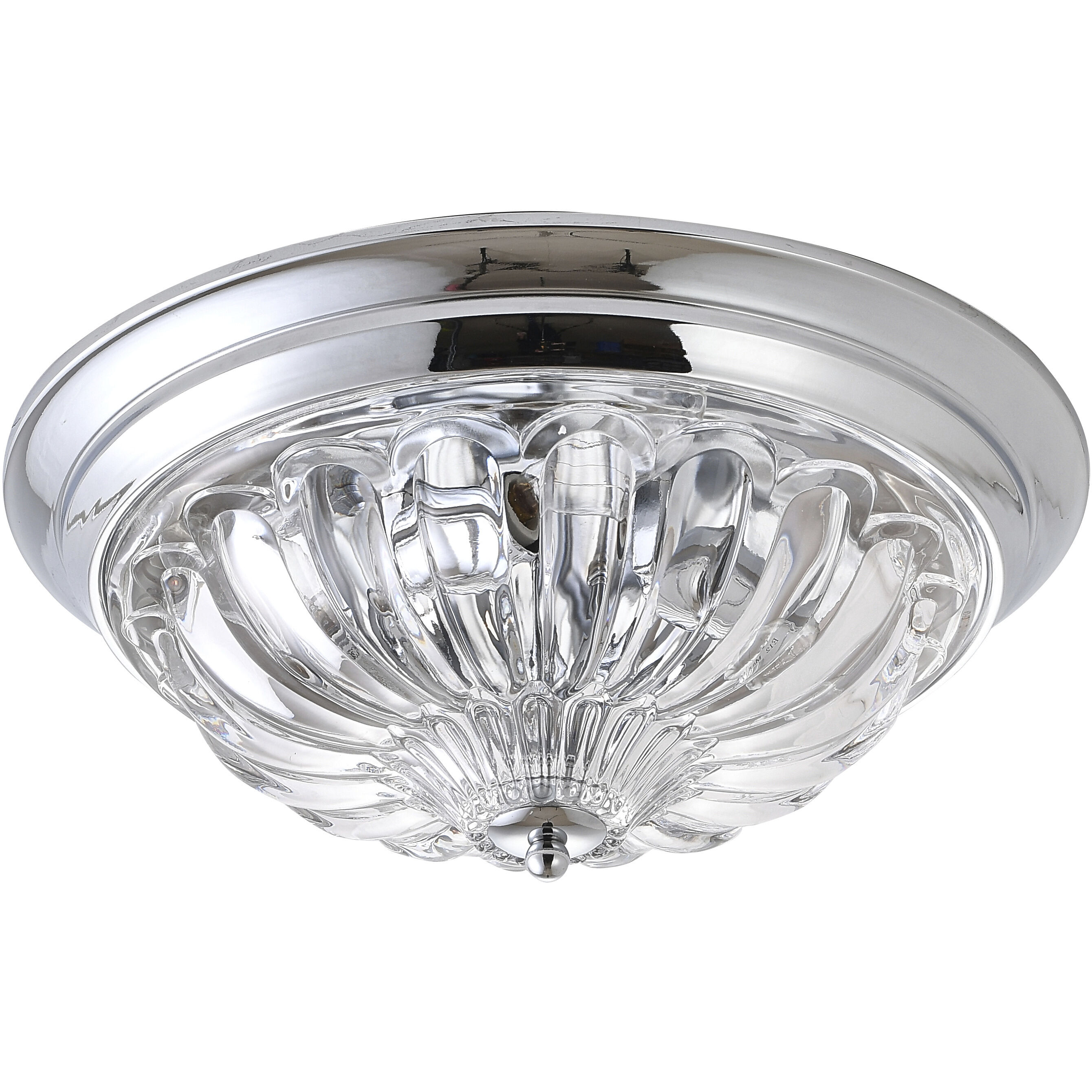 Canada 4 Light 14.56 inch Chrome Flush Mount Ceiling Light