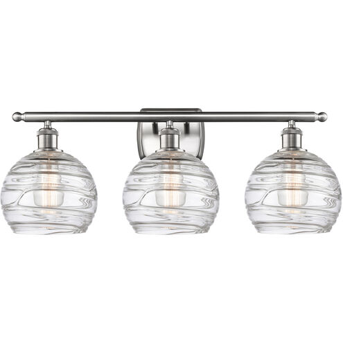 Ballston Deco Swirl LED 26 inch Brushed Satin Nickel Bath Vanity Light Wall Light, Ballston