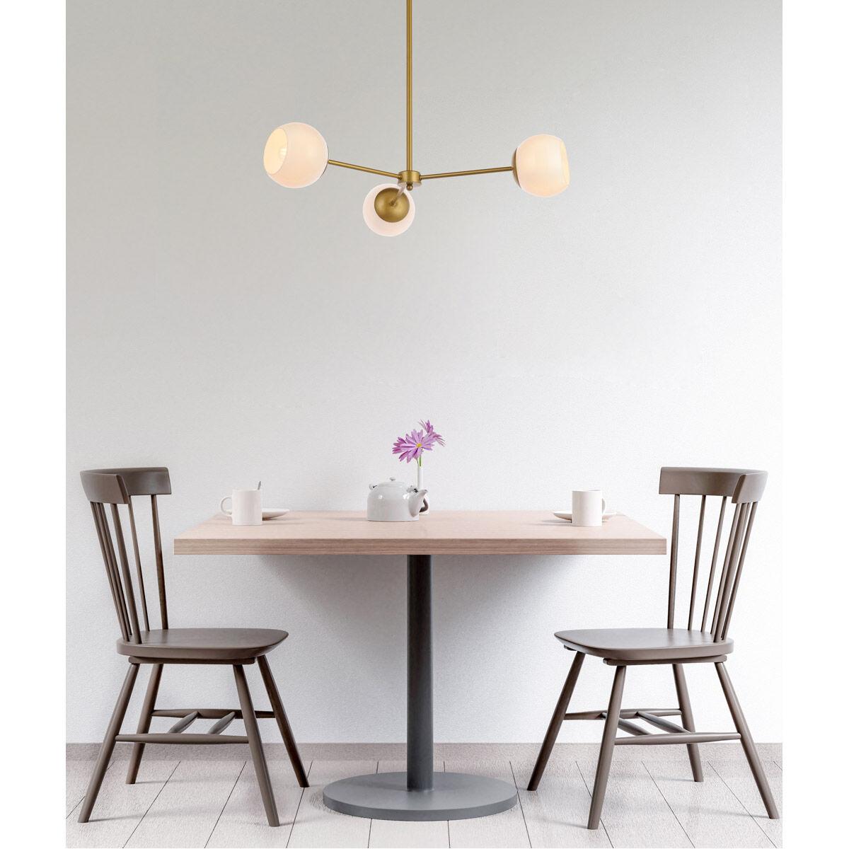 Briggs 3 Light 32 inch Brass Pendant Ceiling Light