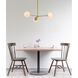 Briggs 3 Light 32 inch Brass Pendant Ceiling Light